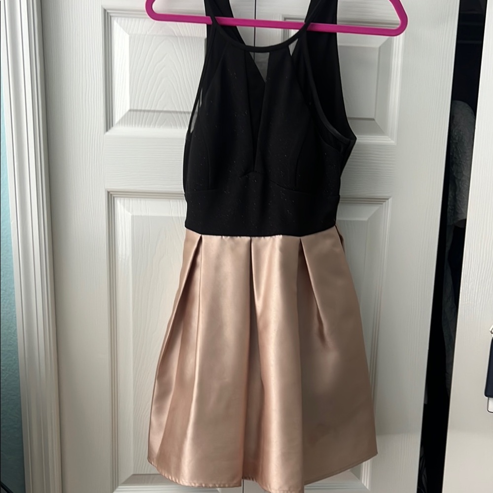 Elegant Black and Gold Dress